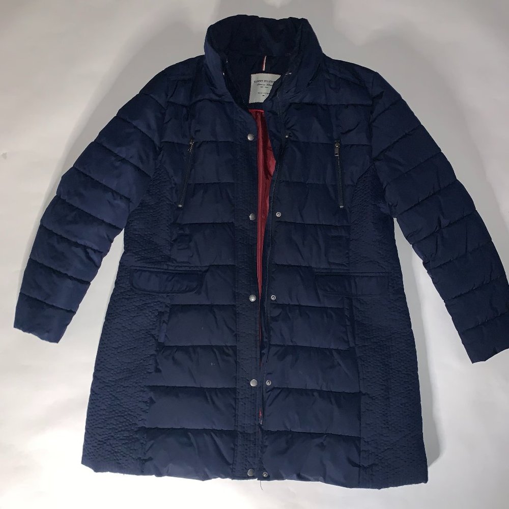 Tommy Hilfiger Blue/Red Women's Winter Jacket XXL